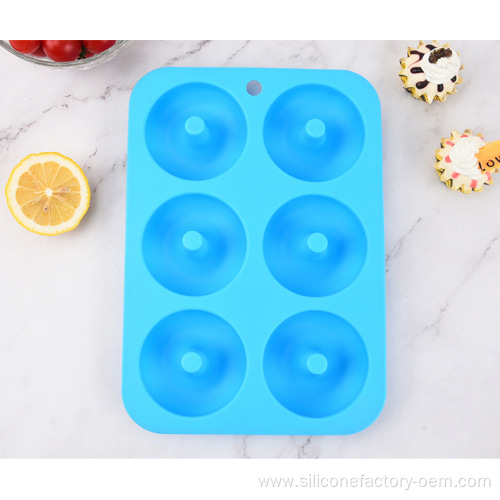 6-Cavity Donut Round Disc Mold for Baking